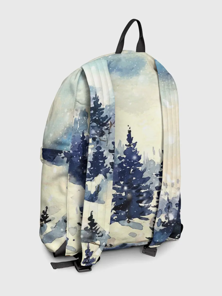 Рюкзак джинсовый / Зимний Майнкрафт