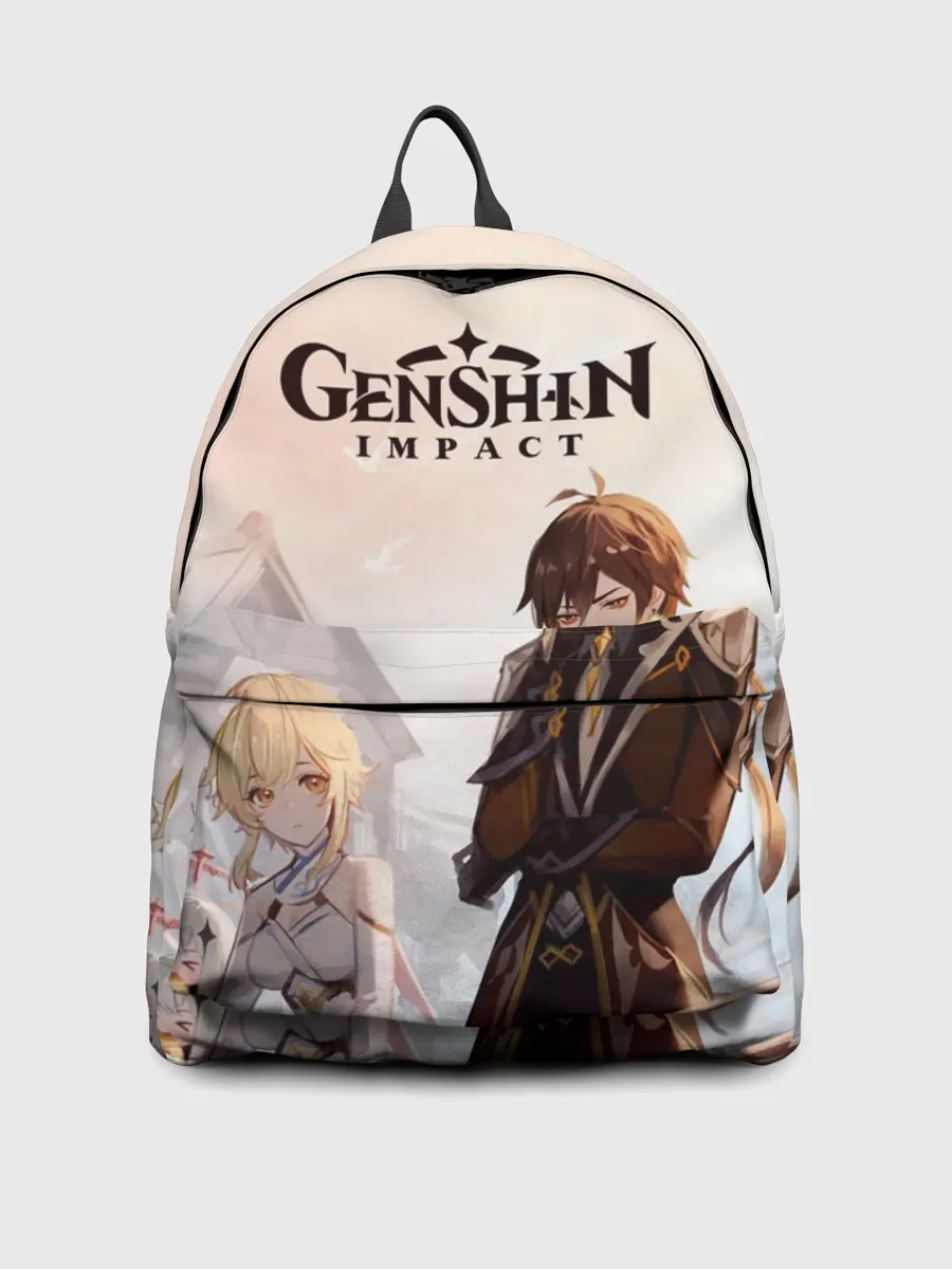Рюкзак джинсовый / GENSHIN IMPACT Zhongli