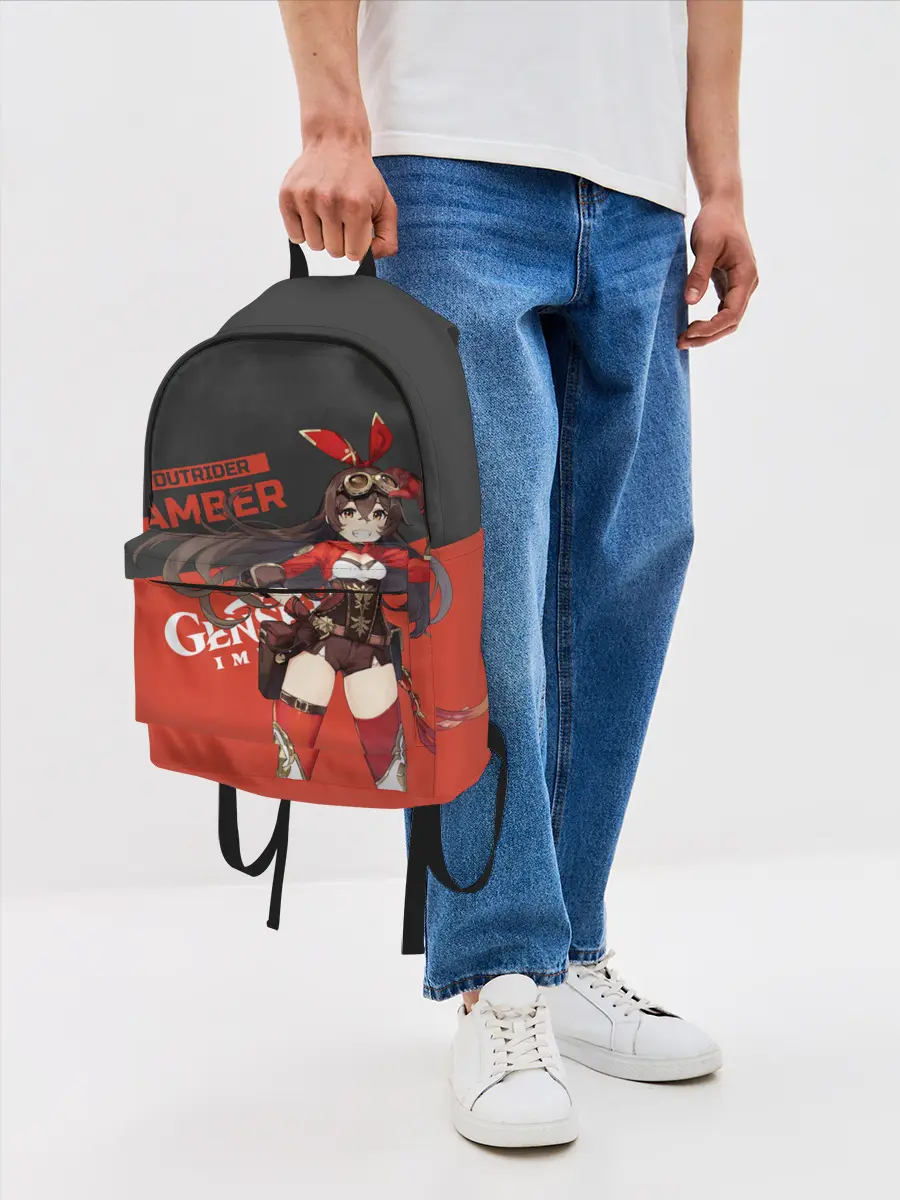 Рюкзак джинсовый / Genshin Impact Amber