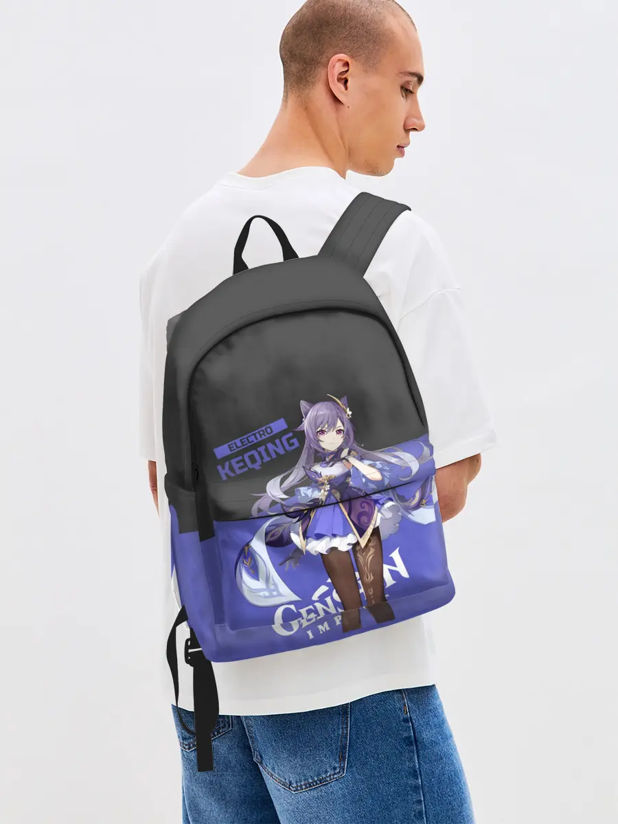 Рюкзак джинсовый / Genshin Impact Keqing