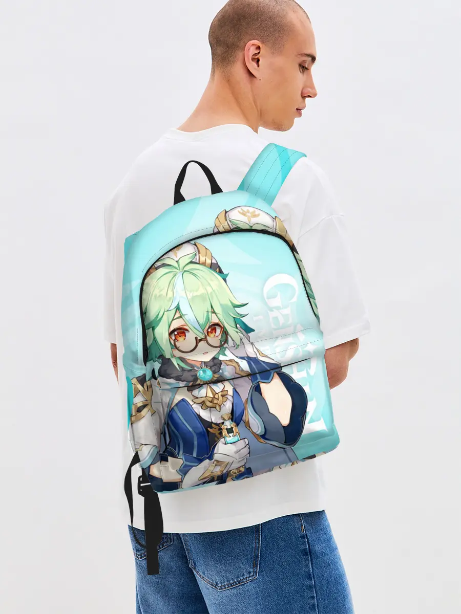 Рюкзак джинсовый / GENSHIN IMPACT, САХАРОЗА