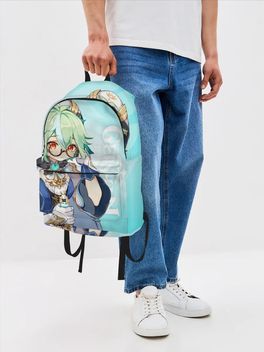 Рюкзак джинсовый / GENSHIN IMPACT, САХАРОЗА