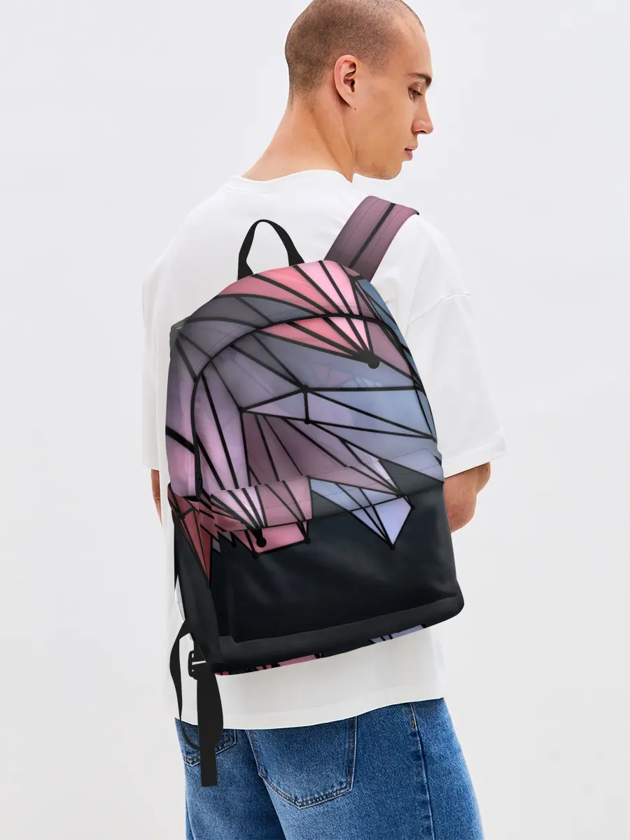 Рюкзак джинсовый / ГеометриЧеский Рисунок