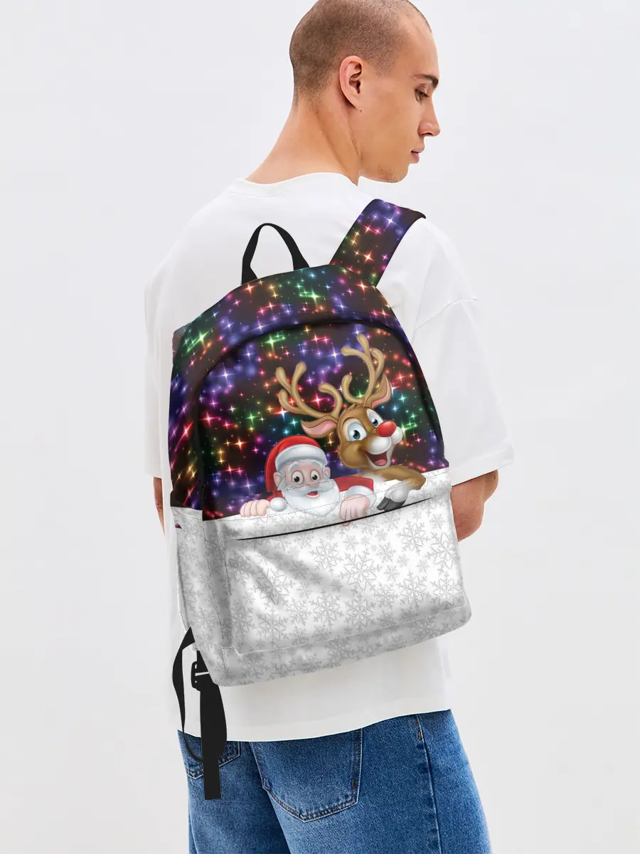 Рюкзак джинсовый / Новый Год