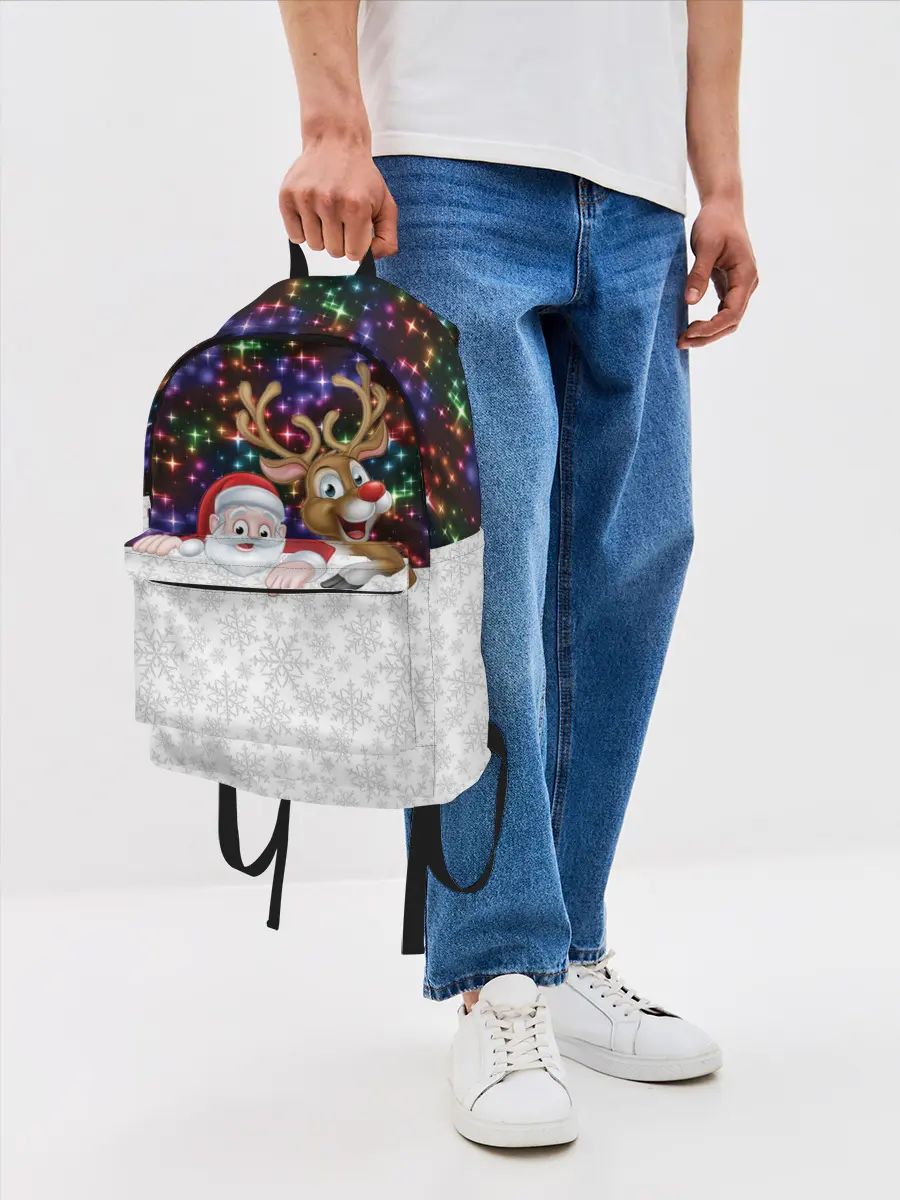 Рюкзак джинсовый / Новый Год