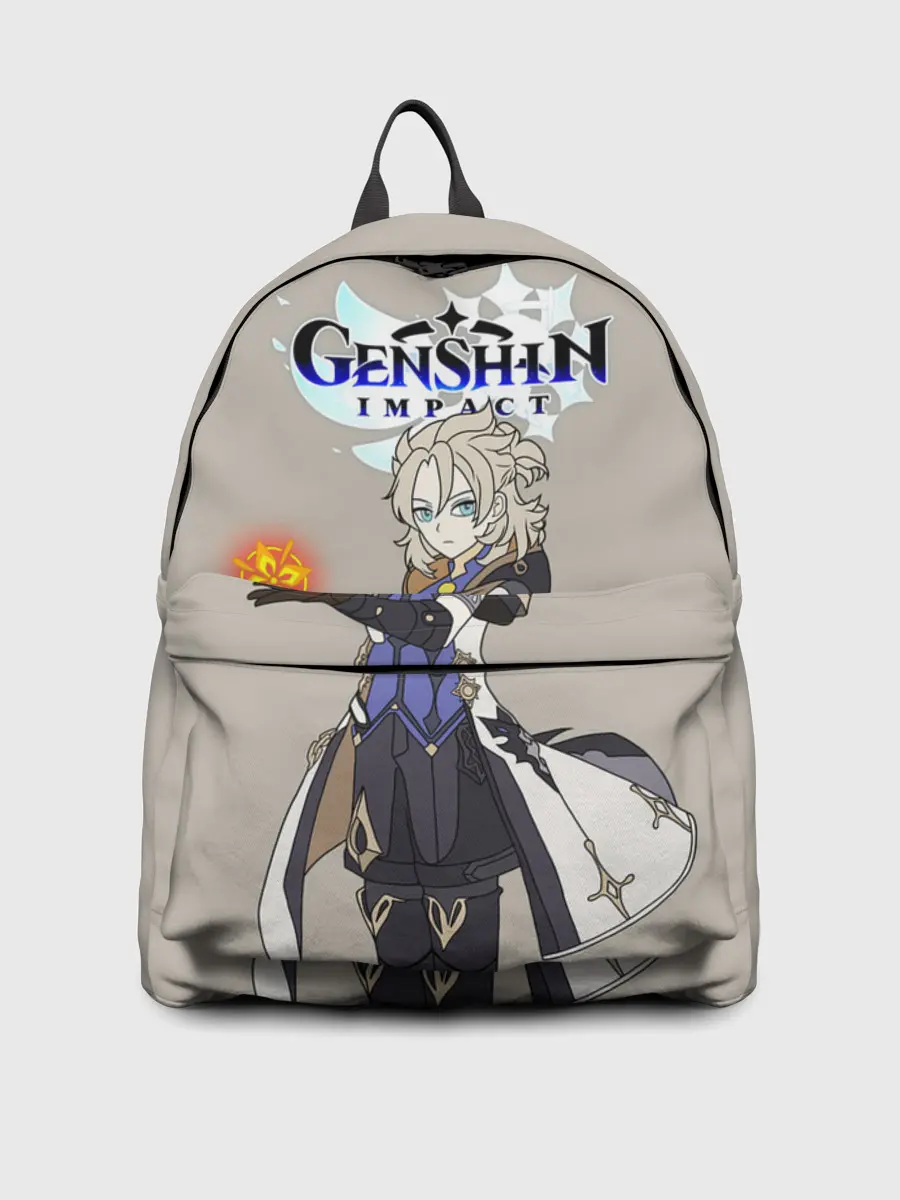 Рюкзак джинсовый / Genshin impact/Альбедо