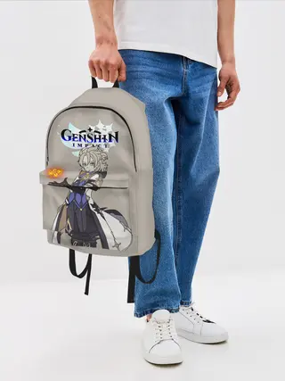 Рюкзак джинсовый / Genshin impact/Альбедо