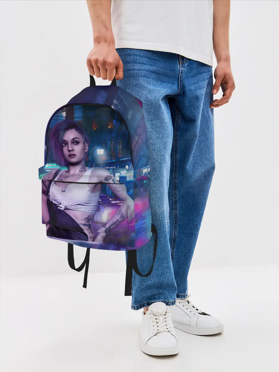Рюкзак джинсовый / Cyberpunk 2077