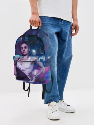 Рюкзак джинсовый / Cyberpunk 2077