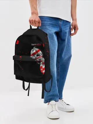 Рюкзак джинсовый / Курео Мадо горизонтальный