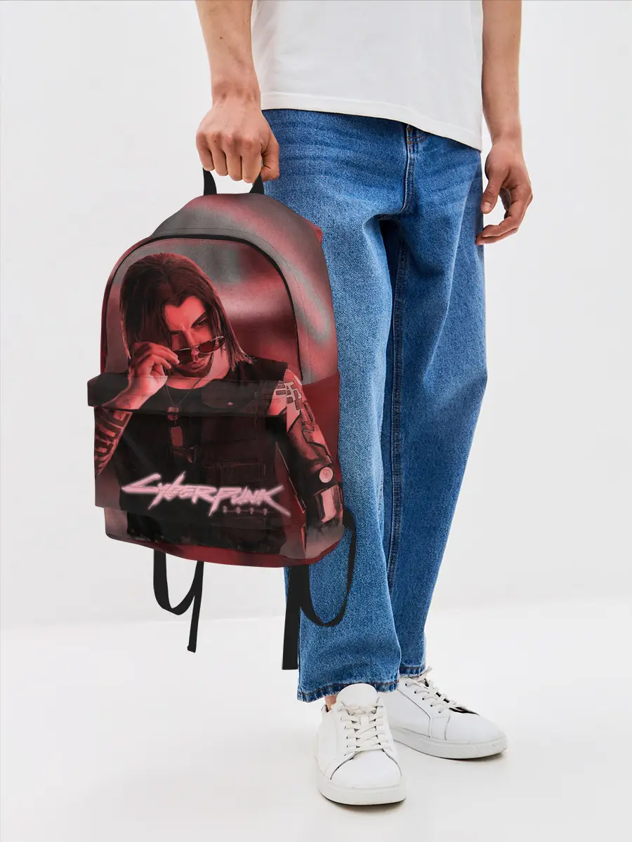 Рюкзак джинсовый / Johnny Silverhand Cyberpunk
