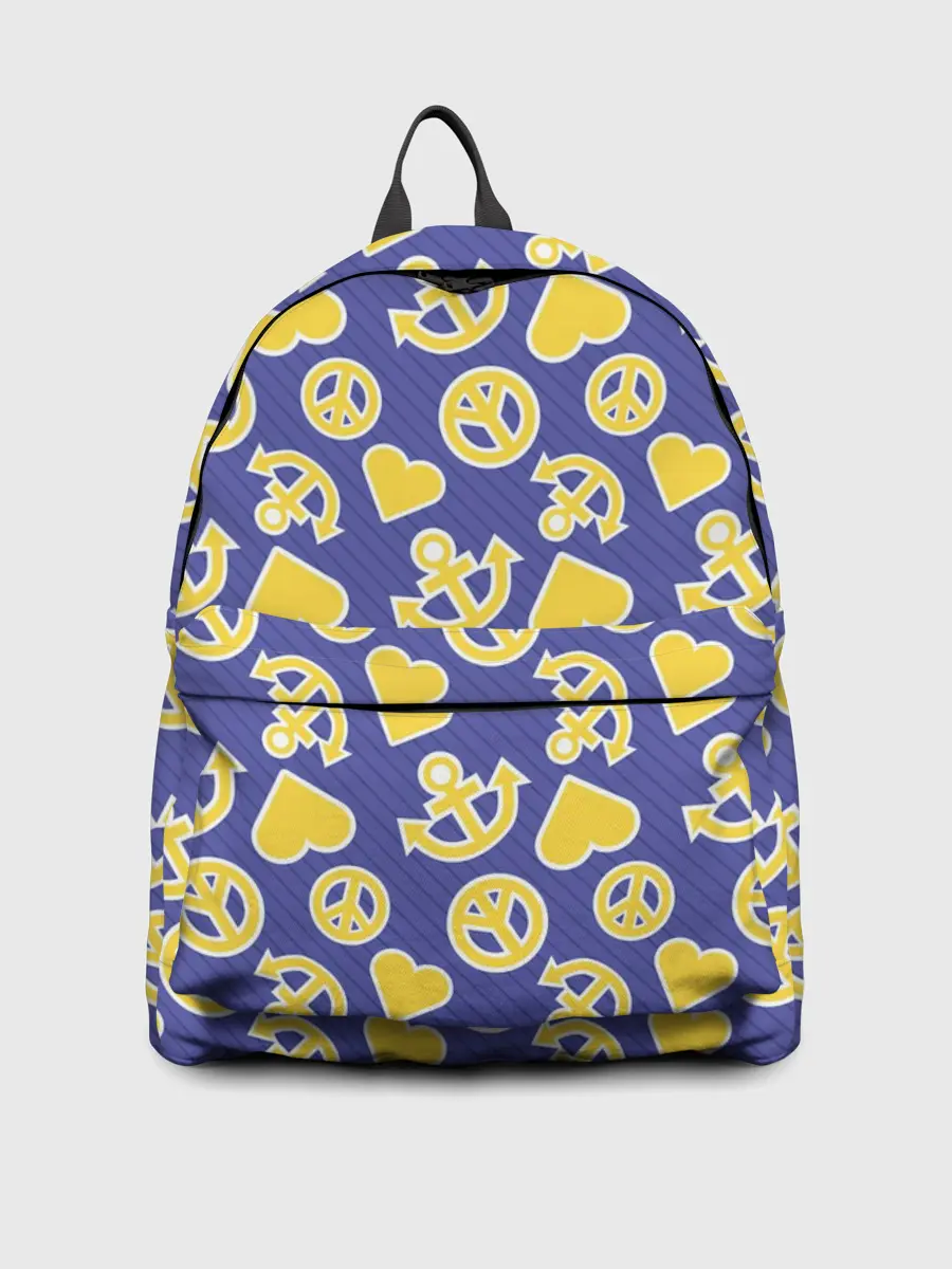 Рюкзак джинсовый / Kimyou na Bouken паттерн