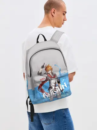 Рюкзак джинсовый / Genshin Impact - Tartaglia