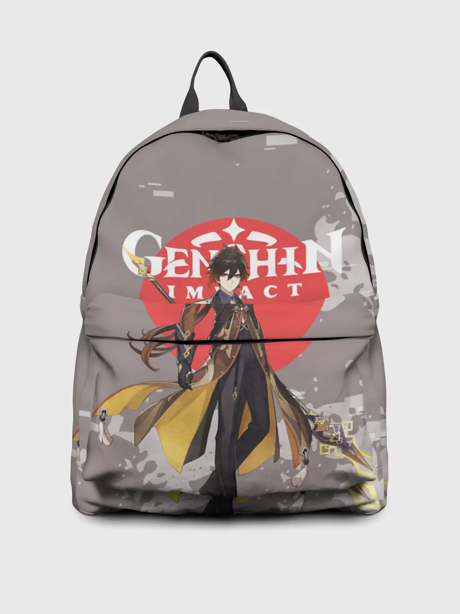 Рюкзак джинсовый / Genshin Impact - Zhongli