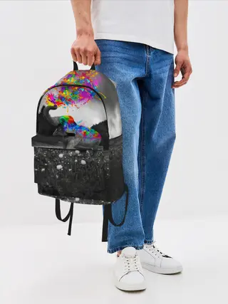 Рюкзак джинсовый / Слон