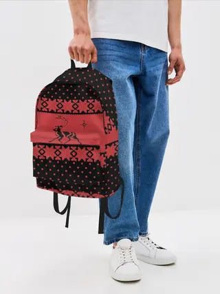 Рюкзак джинсовый / Северный Олень