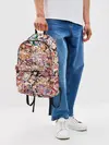 Рюкзак джинсовый / Яркий паттерн АХЕГАО