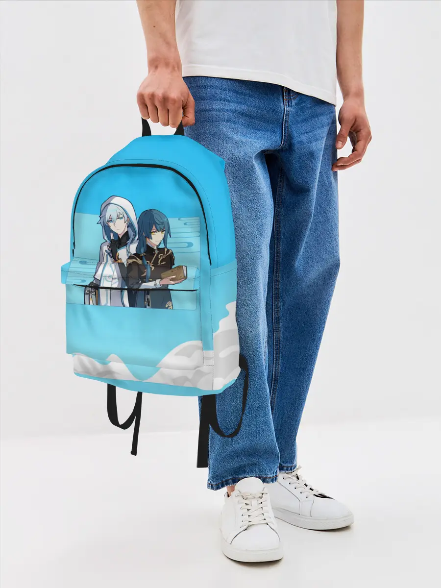 Рюкзак джинсовый / Genshin Impact