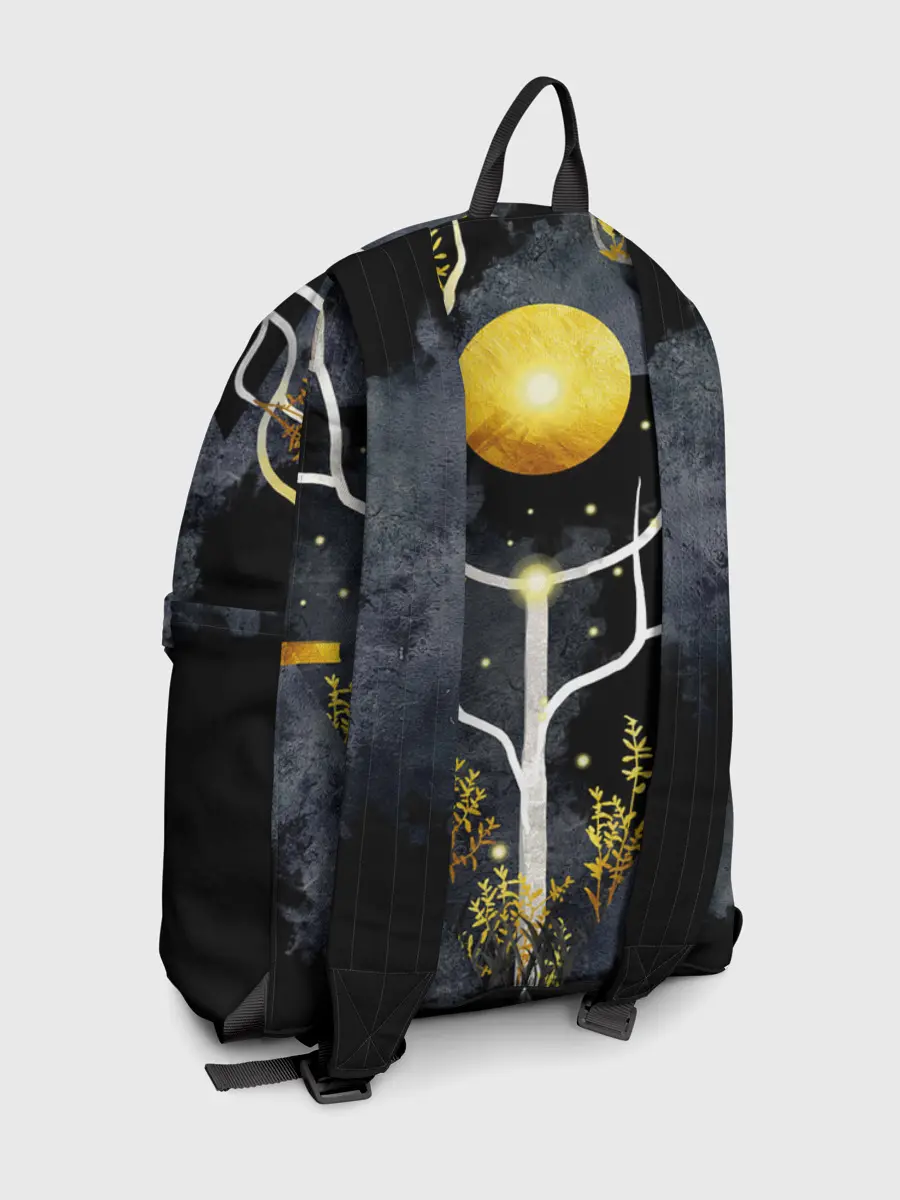 Рюкзак джинсовый / графит и золото: дерево жизни