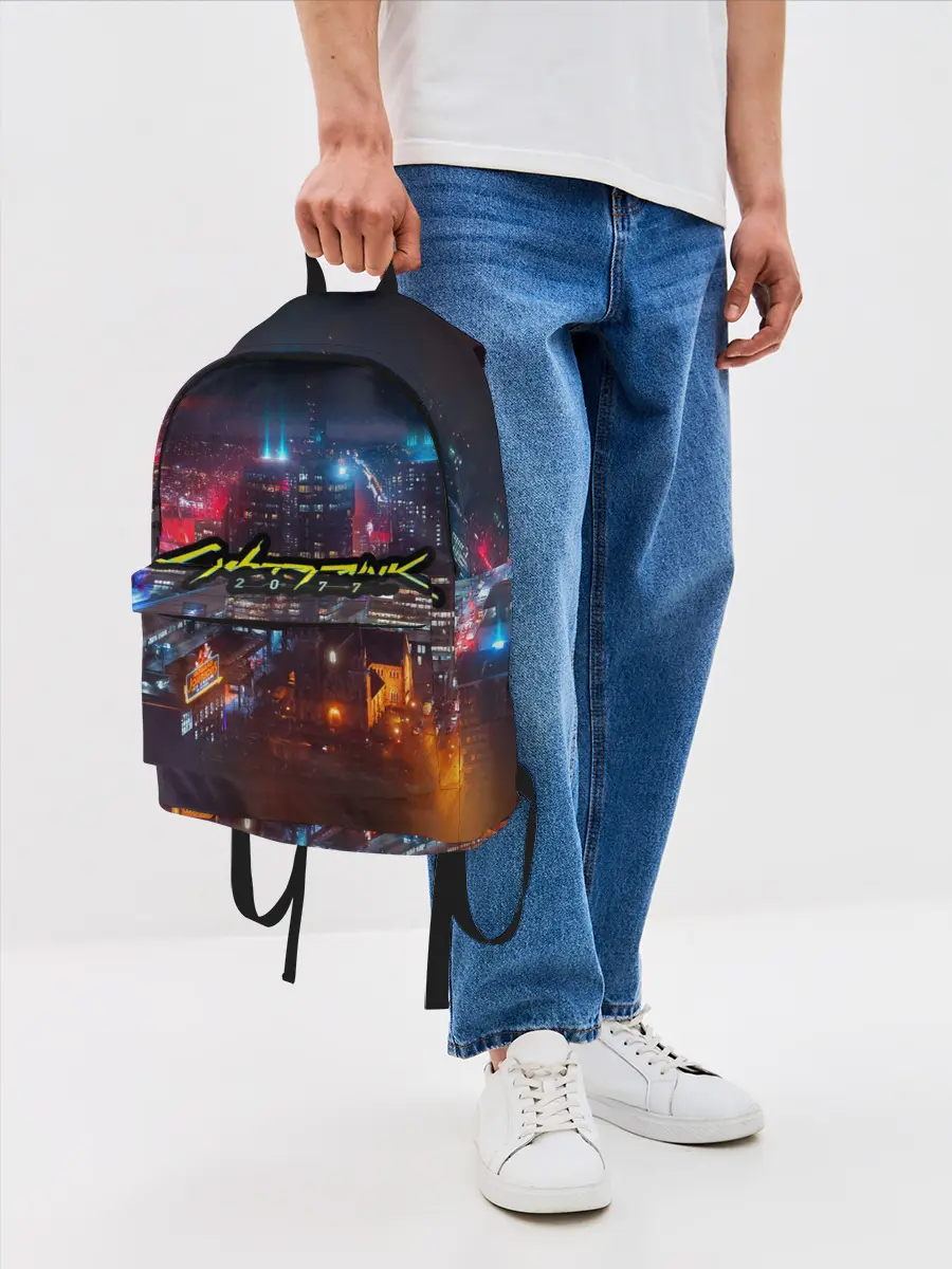 Рюкзак джинсовый / Найт сити