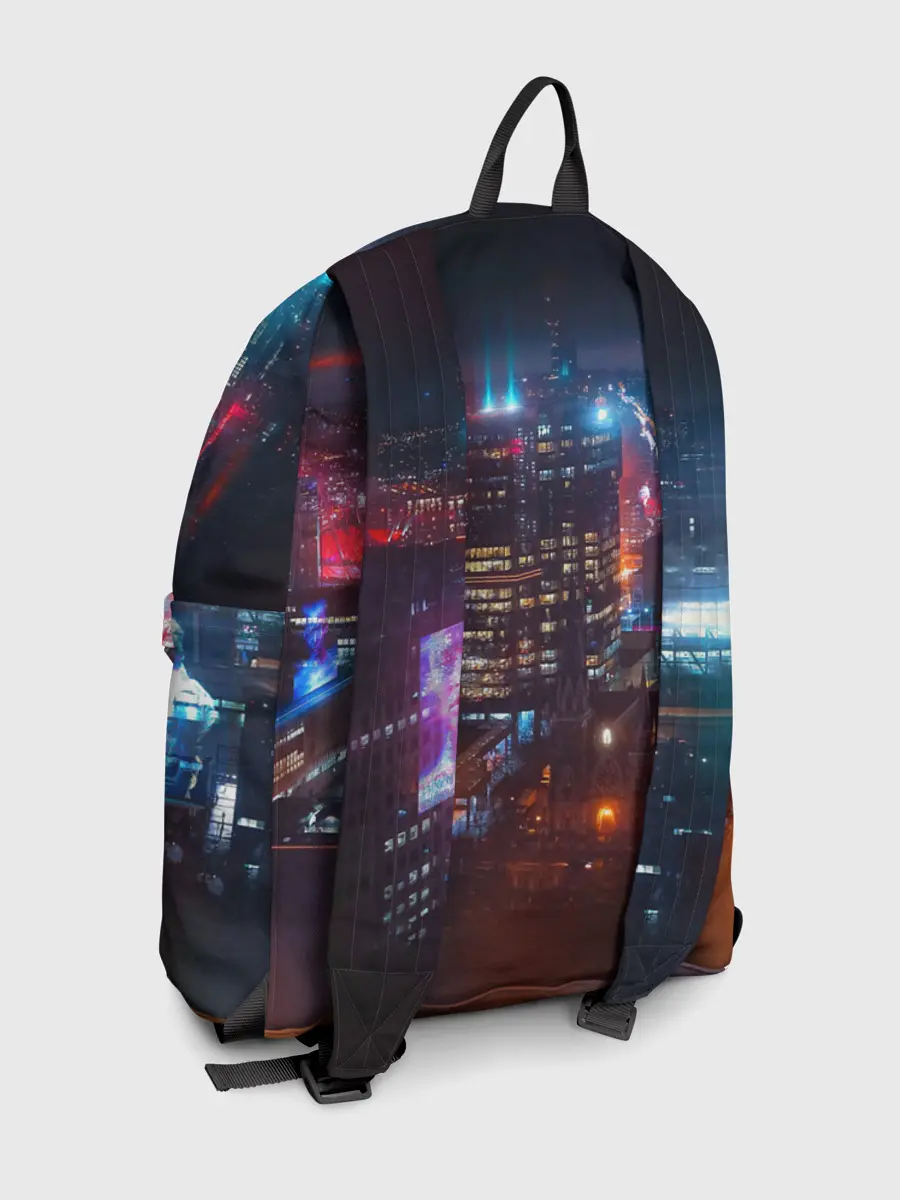 Рюкзак джинсовый / Найт сити