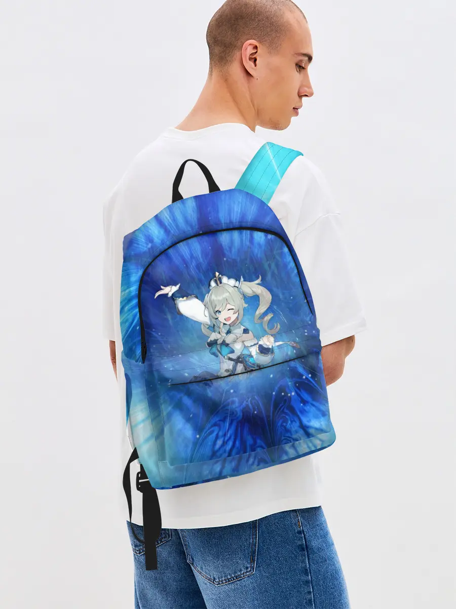 Рюкзак джинсовый / Барбара. Genshin Impact