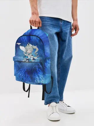 Рюкзак джинсовый / Барбара. Genshin Impact