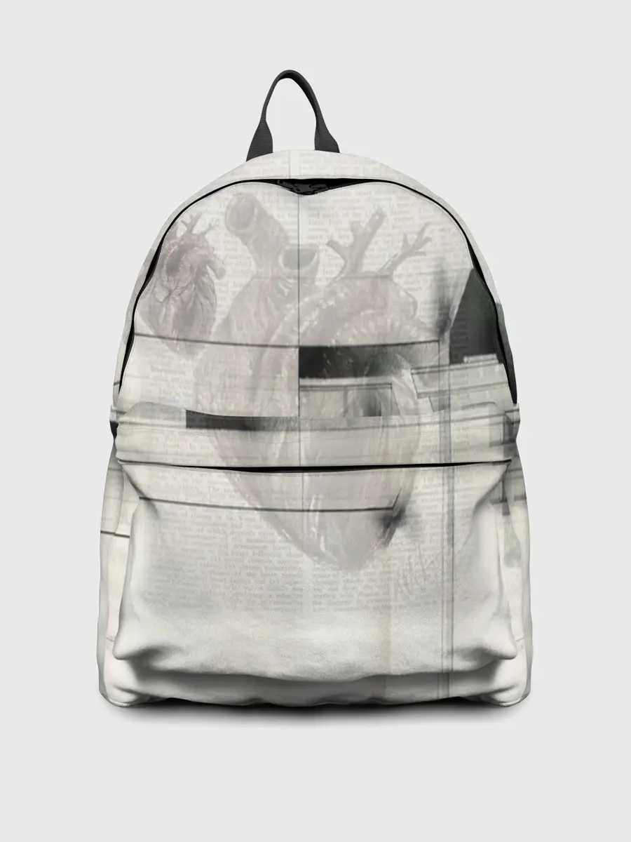 Рюкзак джинсовый / Концептуальное сердце.