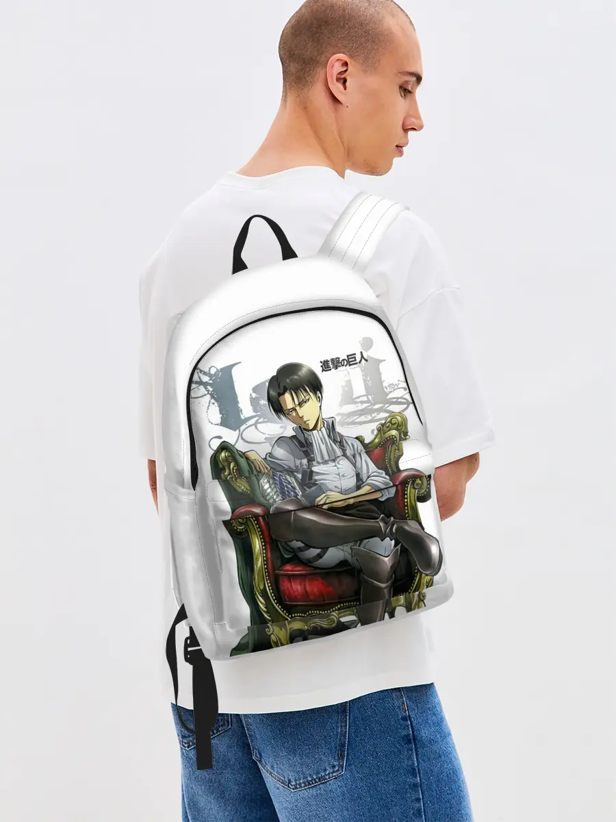 Рюкзак джинсовый / Крутой Леви Аккерман