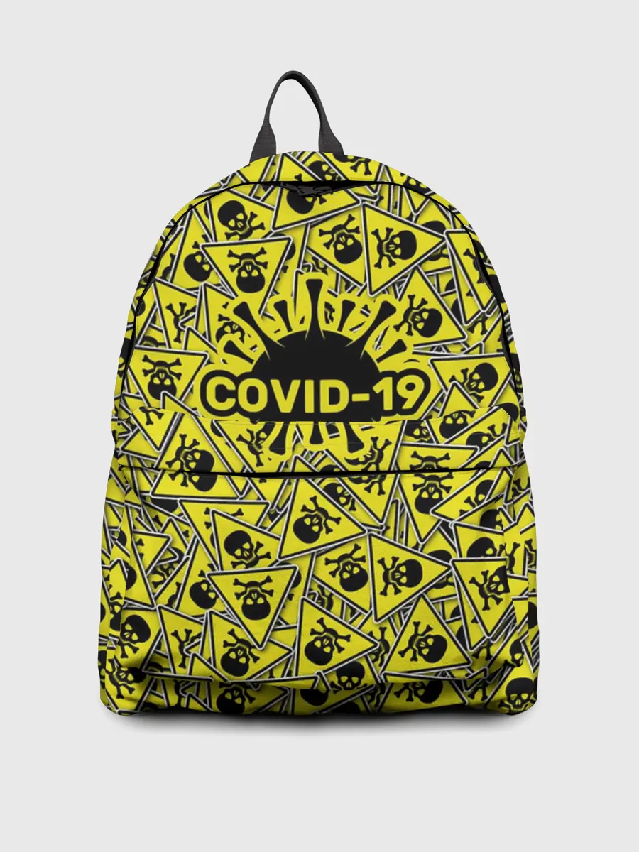 Рюкзак джинсовый / Осторожно COVID-19