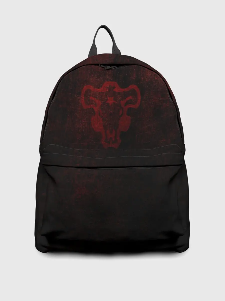 Рюкзак джинсовый / Невероятно темный Черный Клевер