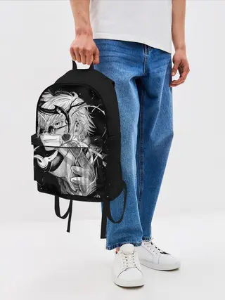 Рюкзак джинсовый / Магическая Битва Сатору Гото