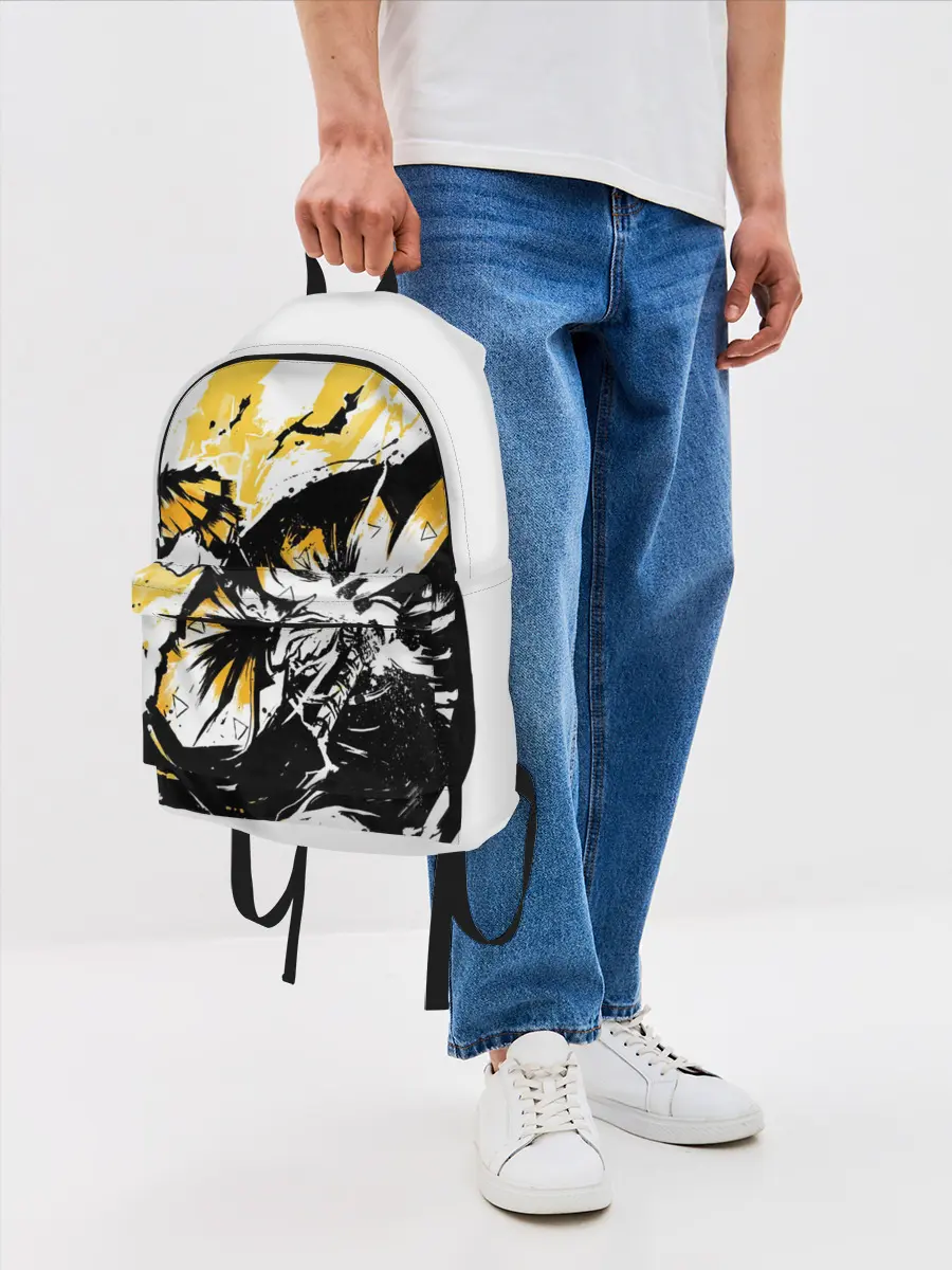 Рюкзак джинсовый / Zenitsu Зеницу Клинок