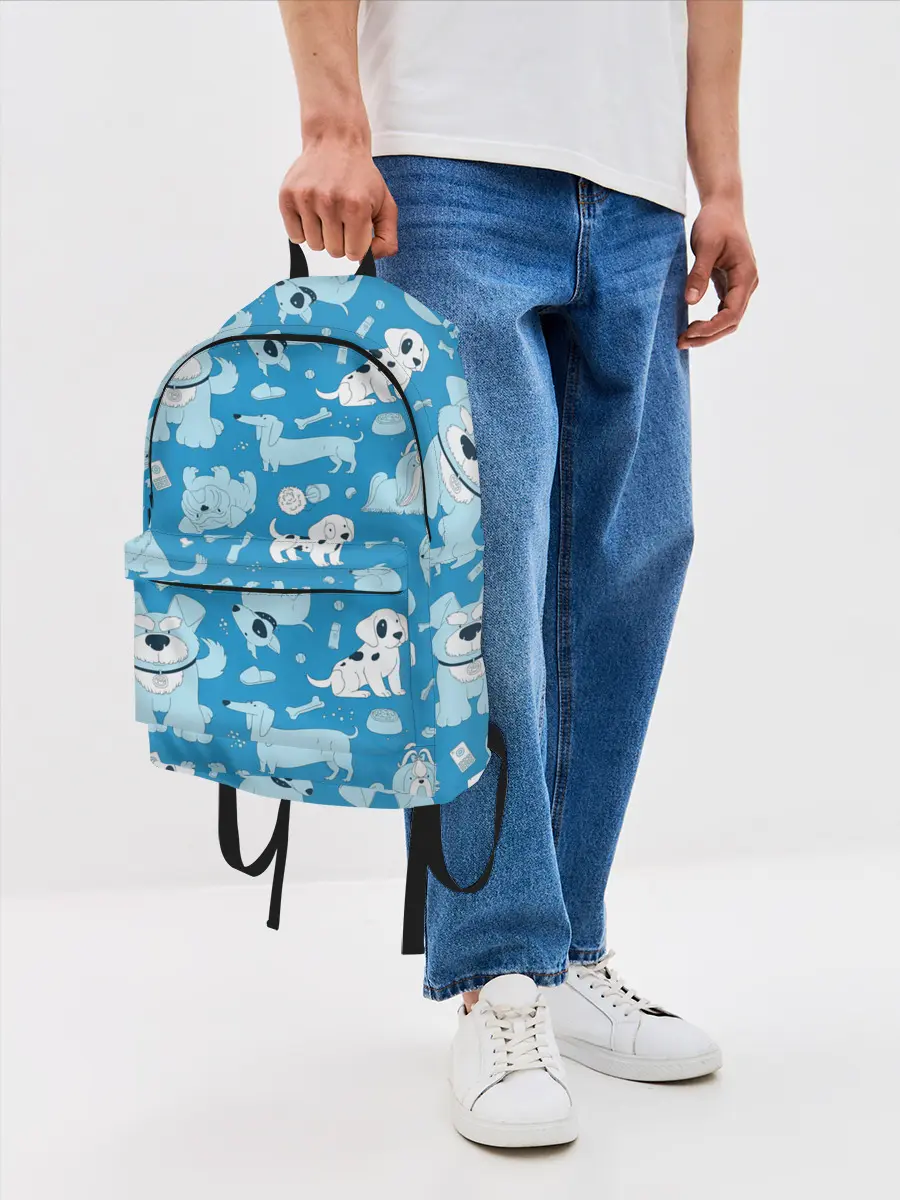 Рюкзак джинсовый / Собачки