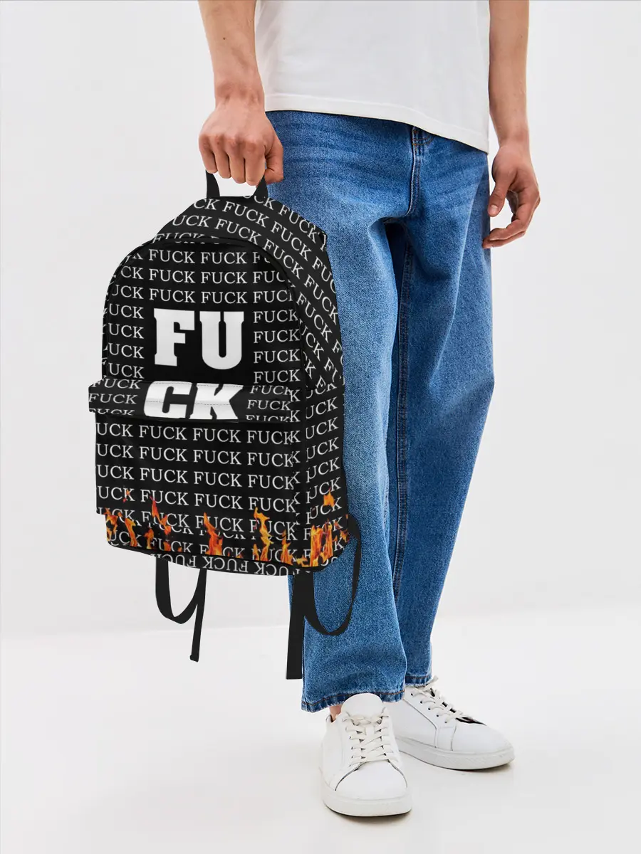 Рюкзак джинсовый / F*CK F*CK F*CK