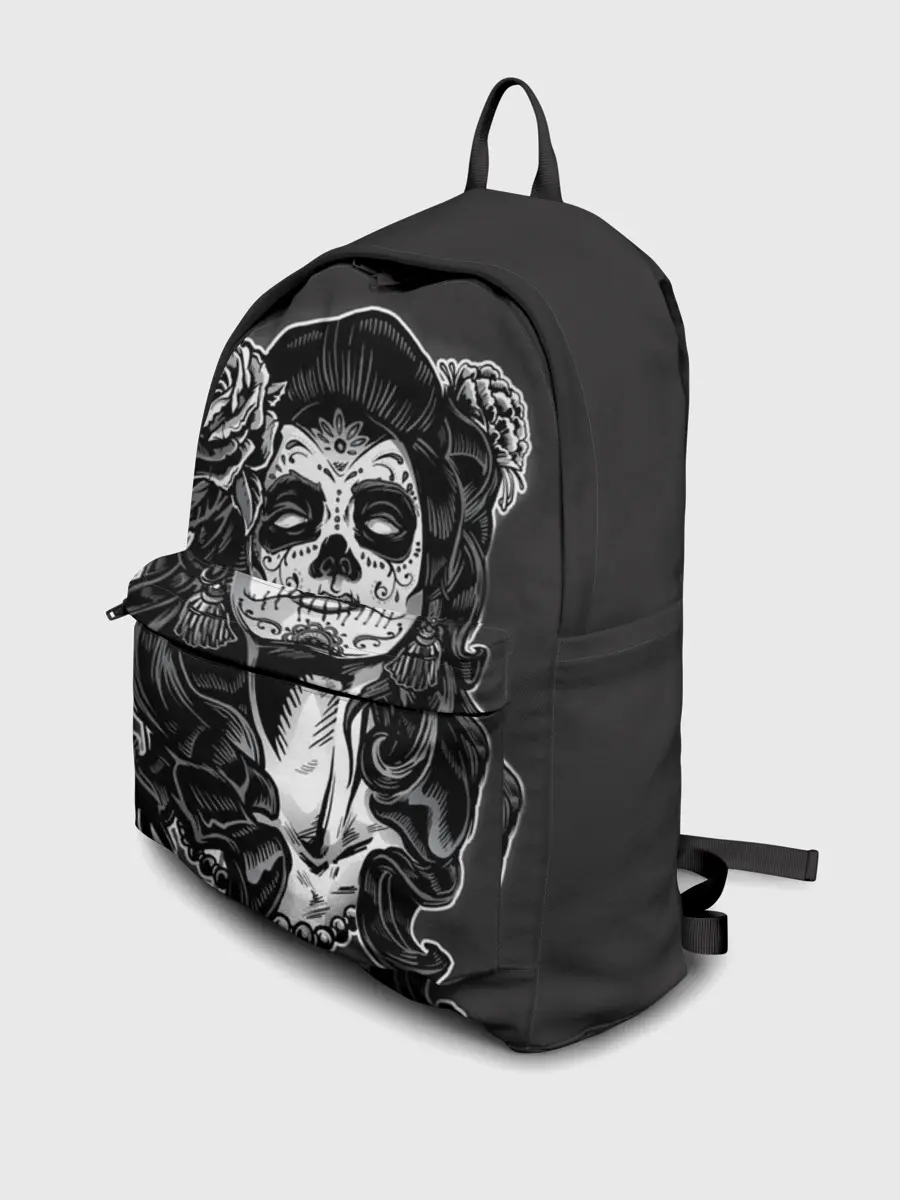 Рюкзак джинсовый / Санта Муэрте