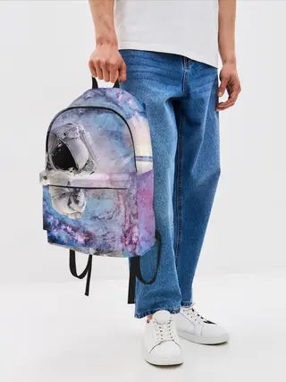 Рюкзак джинсовый / Космонавт