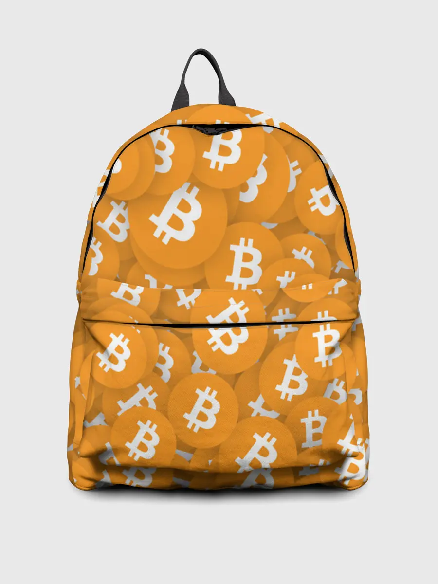 Рюкзак джинсовый / Я БИТКОИН / I AM BITCOIN