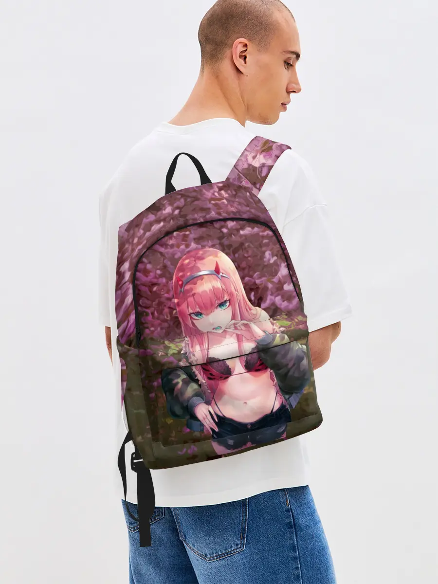 Рюкзак джинсовый / Zero Two Сад сакуры