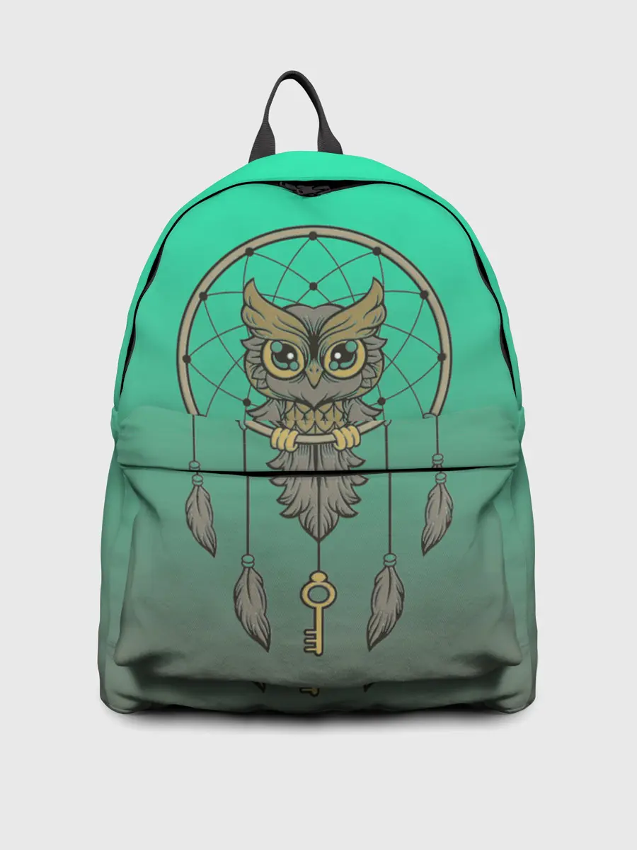 Рюкзак джинсовый / сова ловец снов