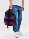 Рюкзак джинсовый / Неоновая абстракция