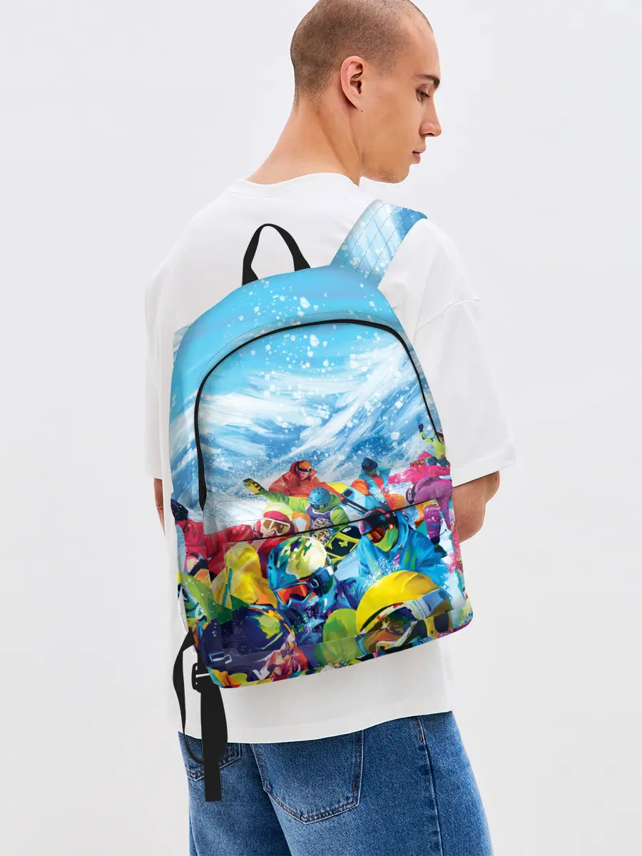 Рюкзак джинсовый / Палитра сноуборд