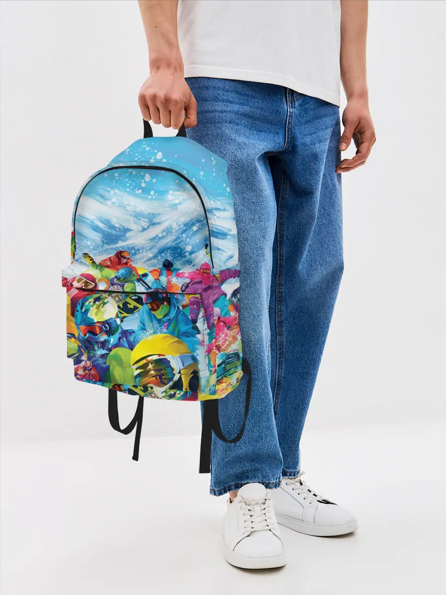Рюкзак джинсовый / Палитра сноуборд