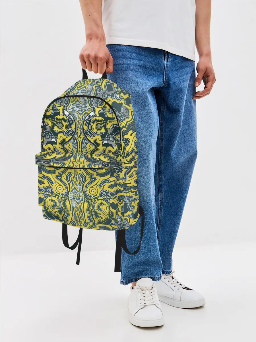 Рюкзак джинсовый / УЗОР , ФУТУРИЗМ,