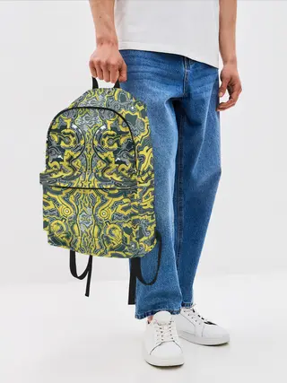 Рюкзак джинсовый / УЗОР , ФУТУРИЗМ,