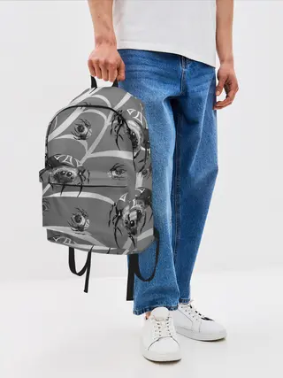 Рюкзак джинсовый / Пауки на паутине