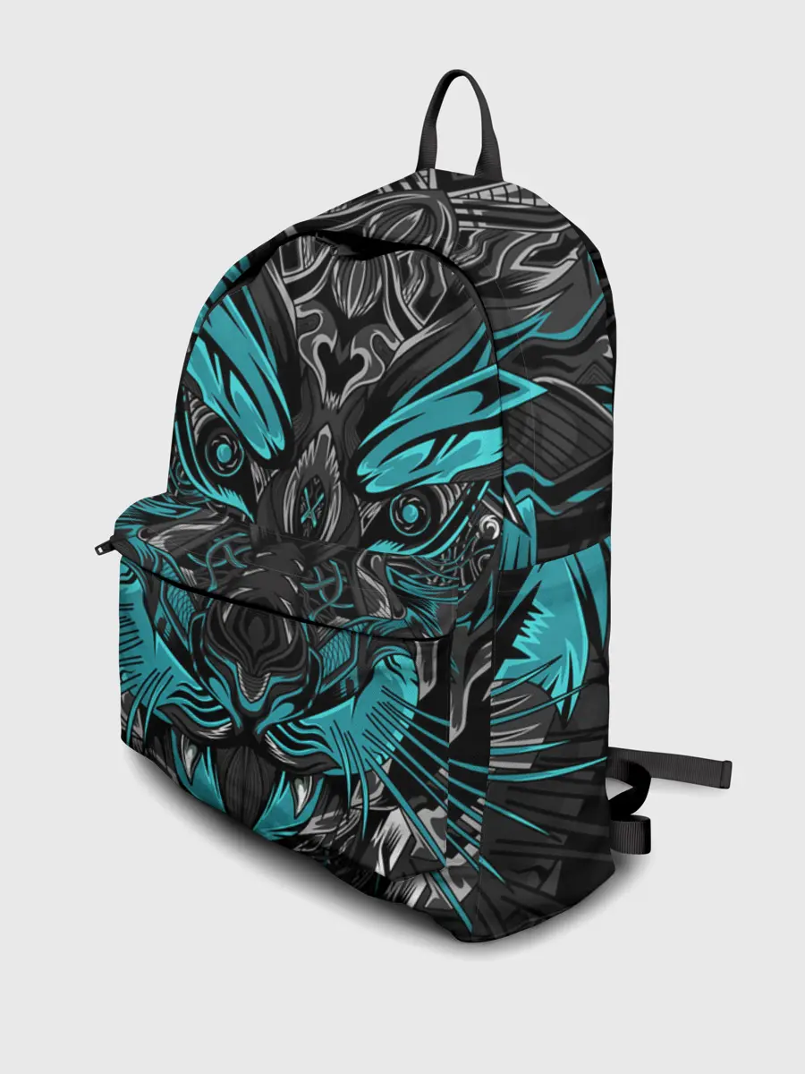 Рюкзак джинсовый / Абстракция тигр