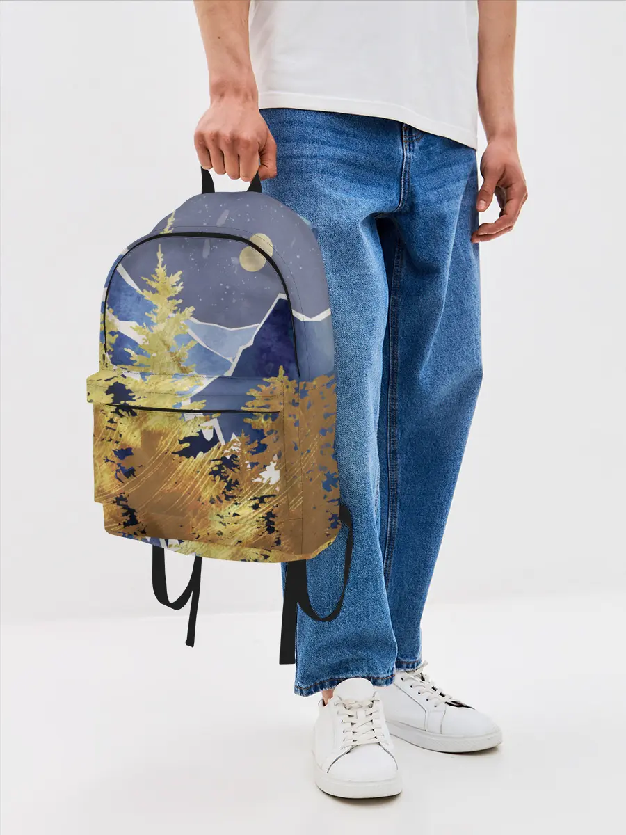 Рюкзак джинсовый / Золотой лес
