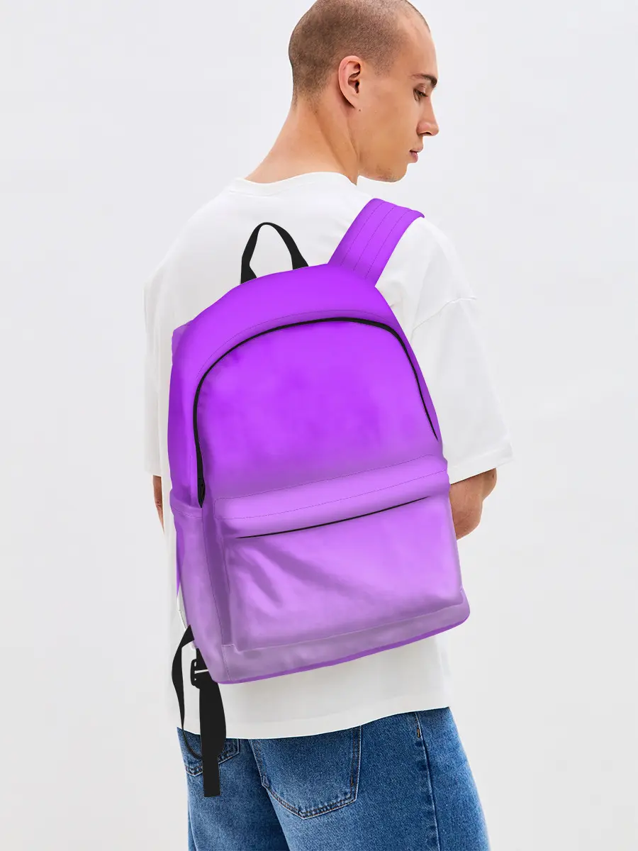 Рюкзак джинсовый / Фиолетовый космос