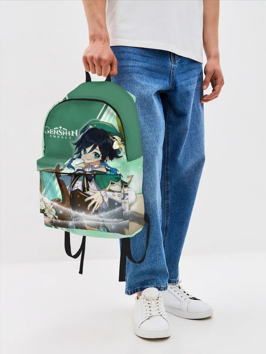 Рюкзак джинсовый / Genshin Impact